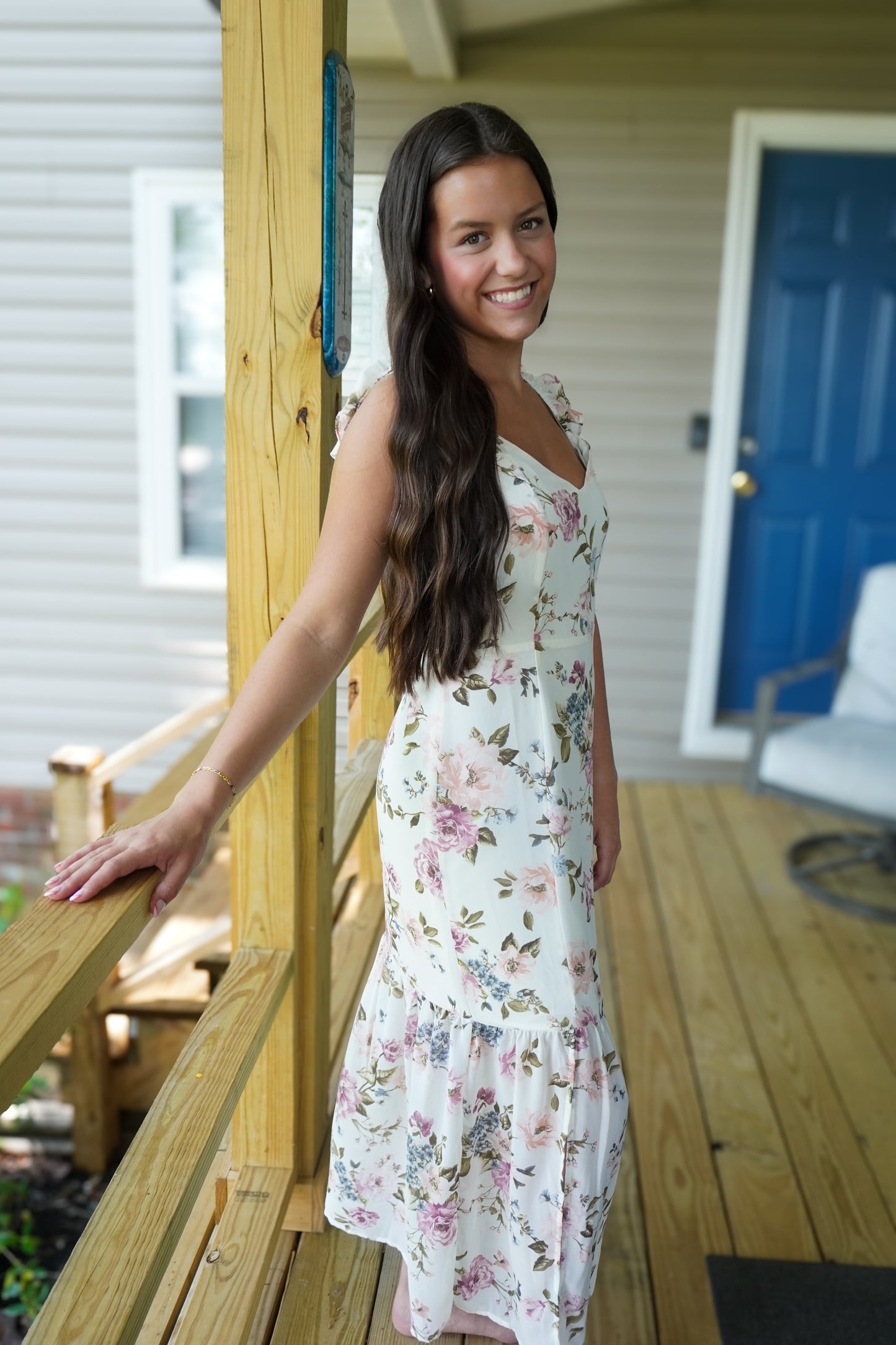 Meadow Walk Ruffle Maxi Dress