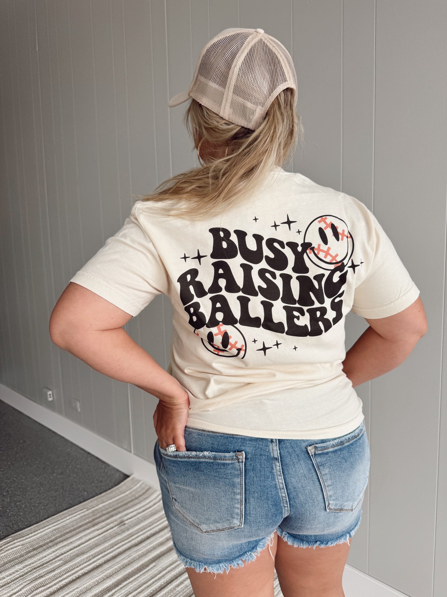 Busy Raising Ballers Tee