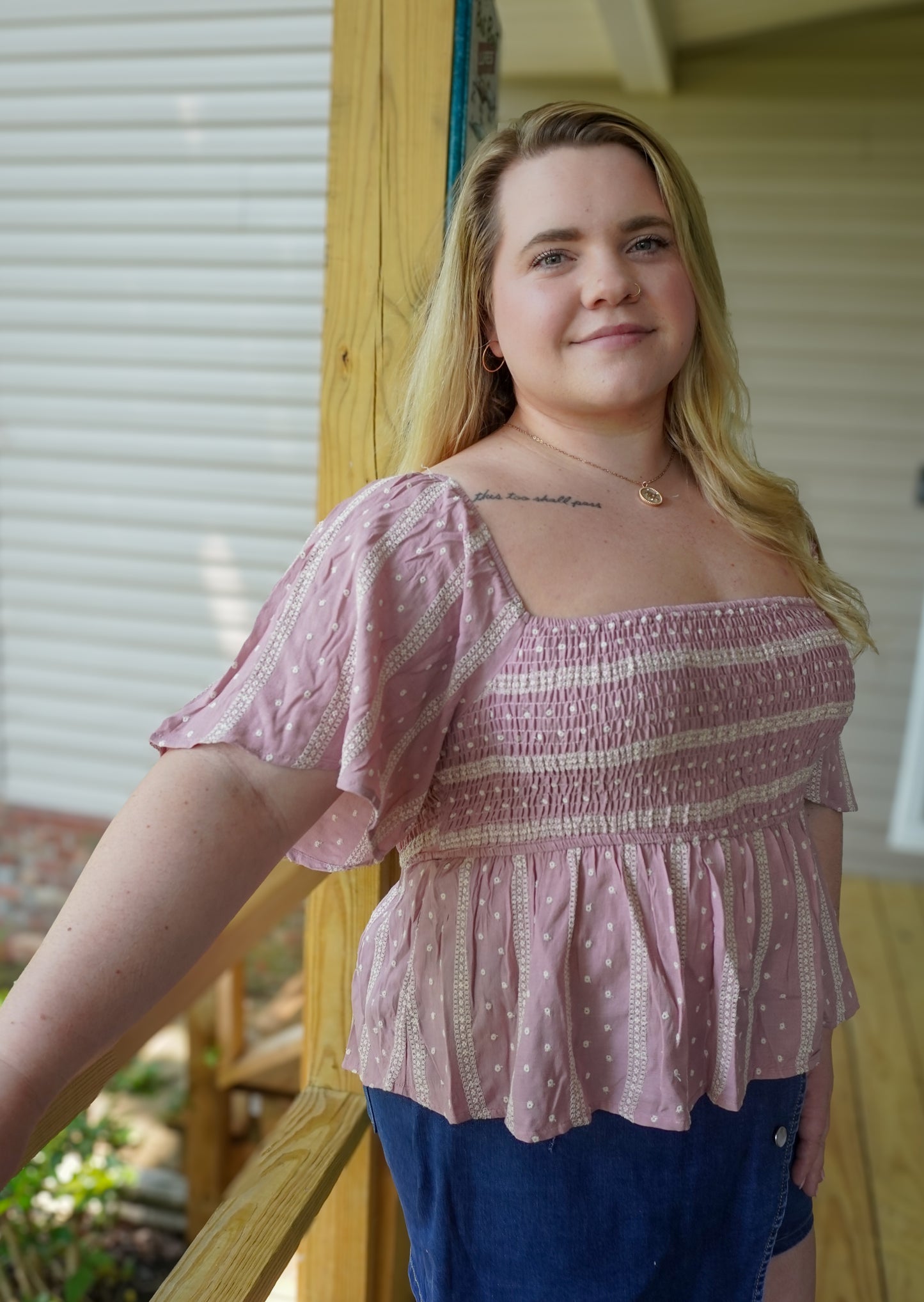 The Sweet Breeze Smocked Top