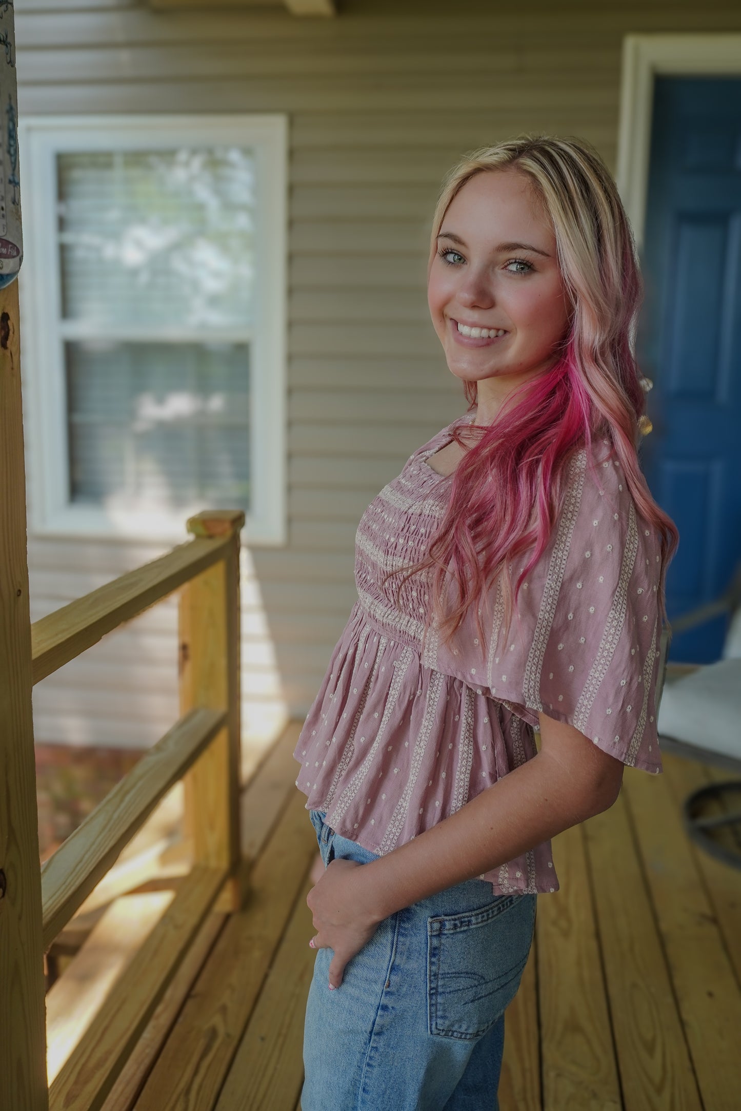 The Sweet Breeze Smocked Top