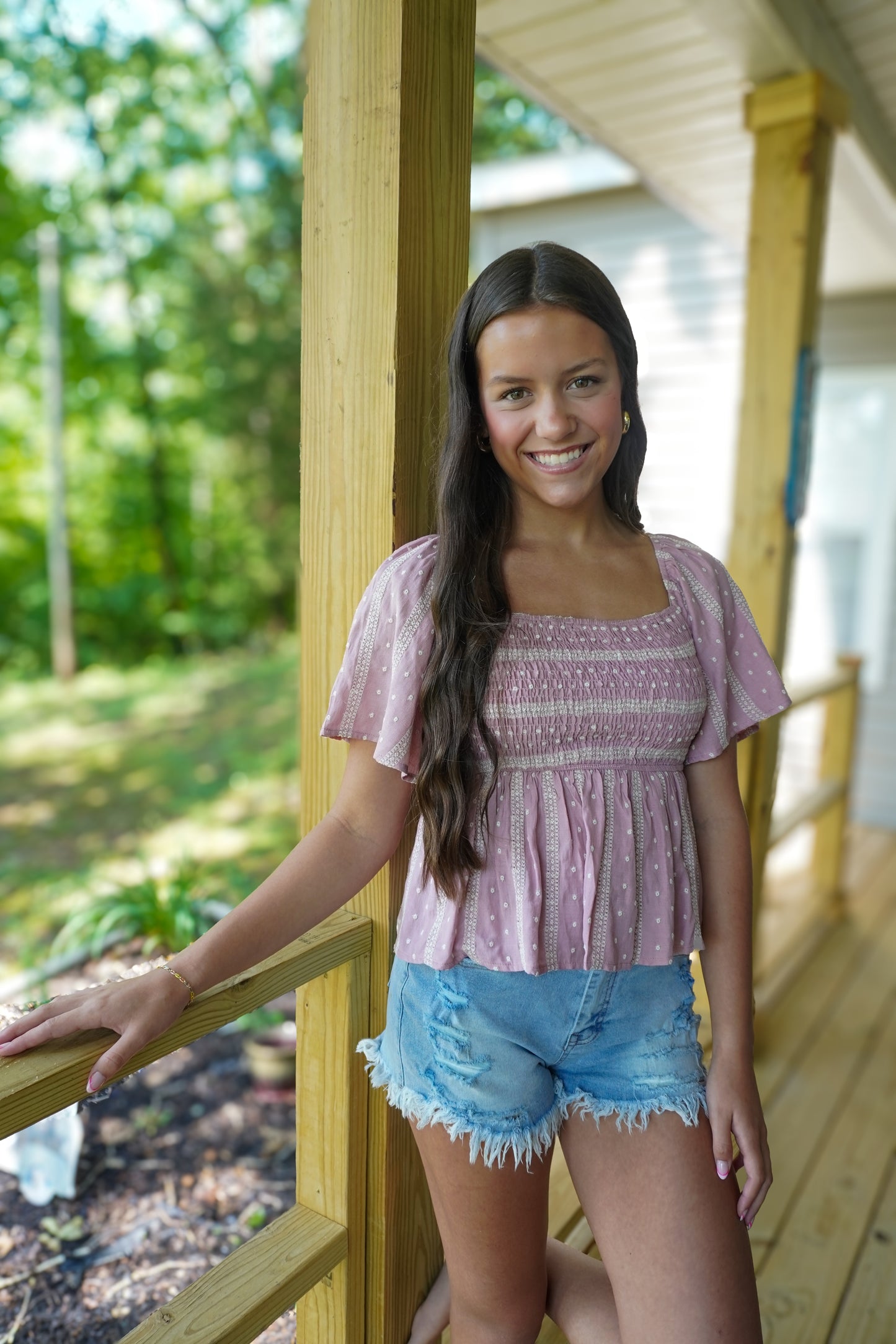 The Sweet Breeze Smocked Top