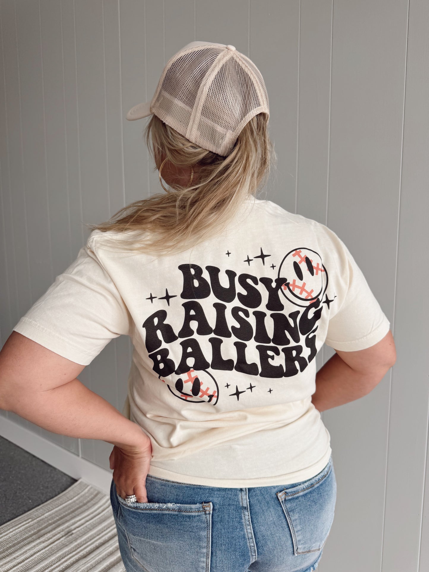 Busy Raising Ballers Tee