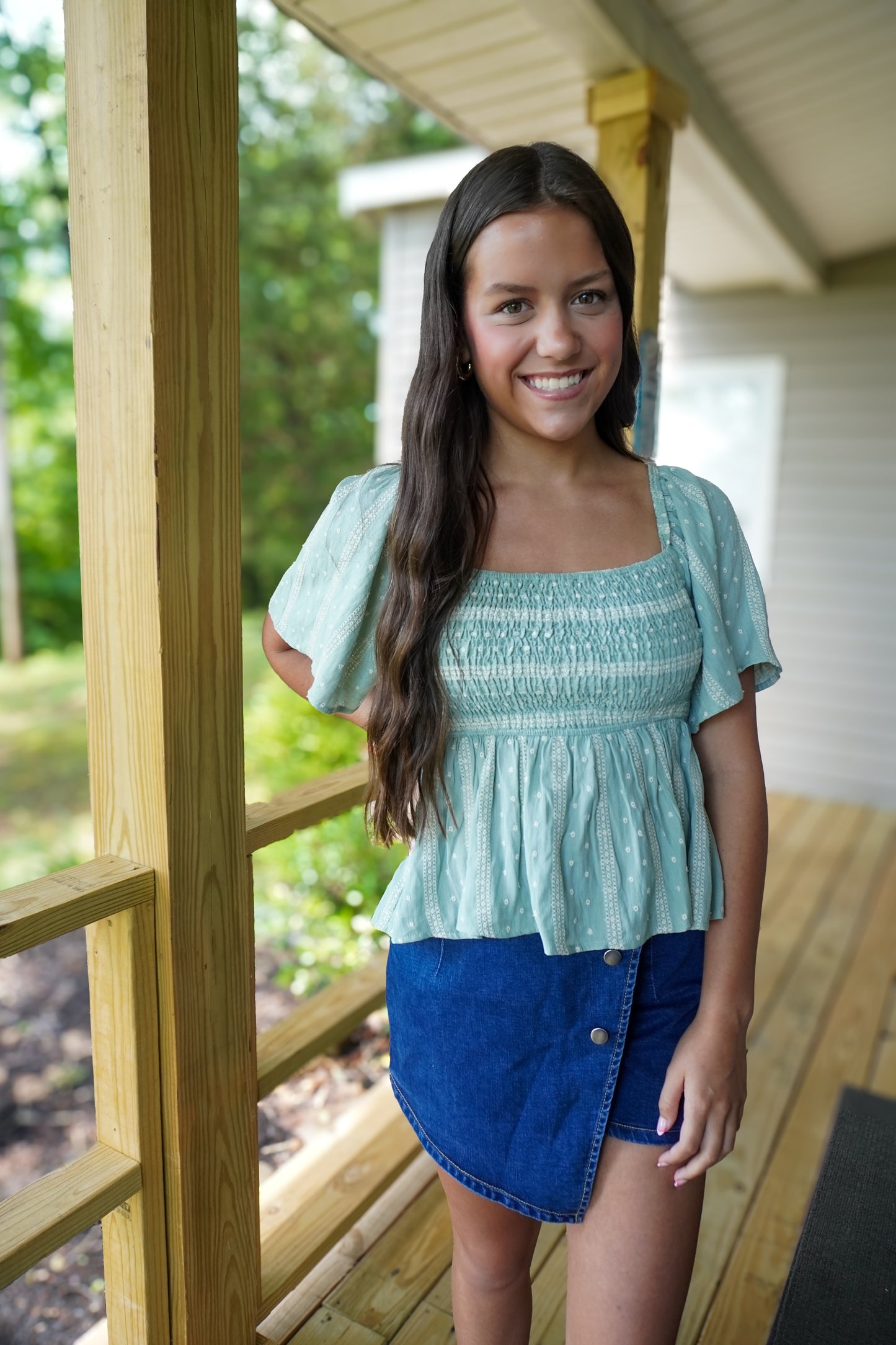 The Darling Denim Wrap Skort