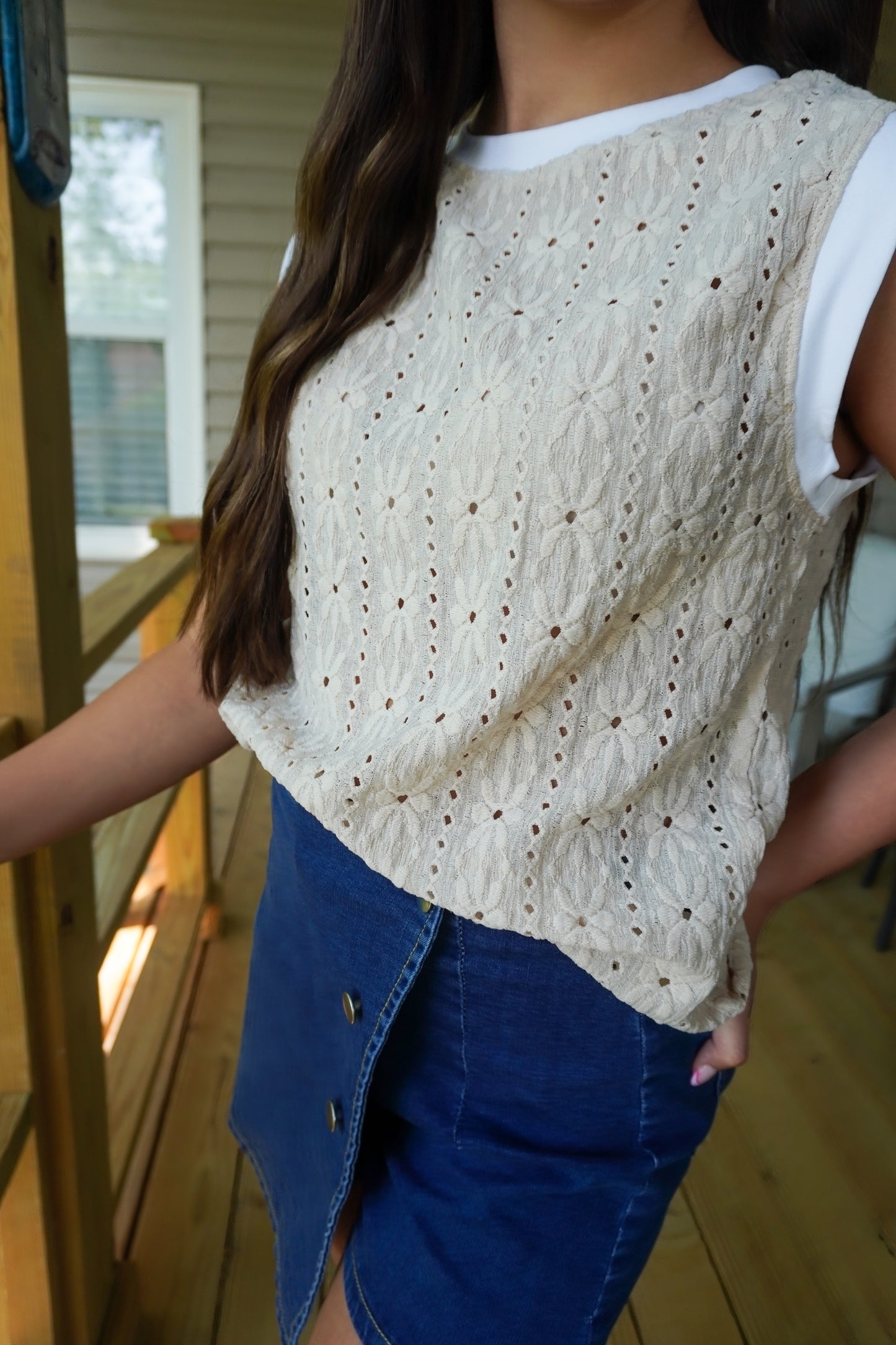 Delicate Detail Knit Tank