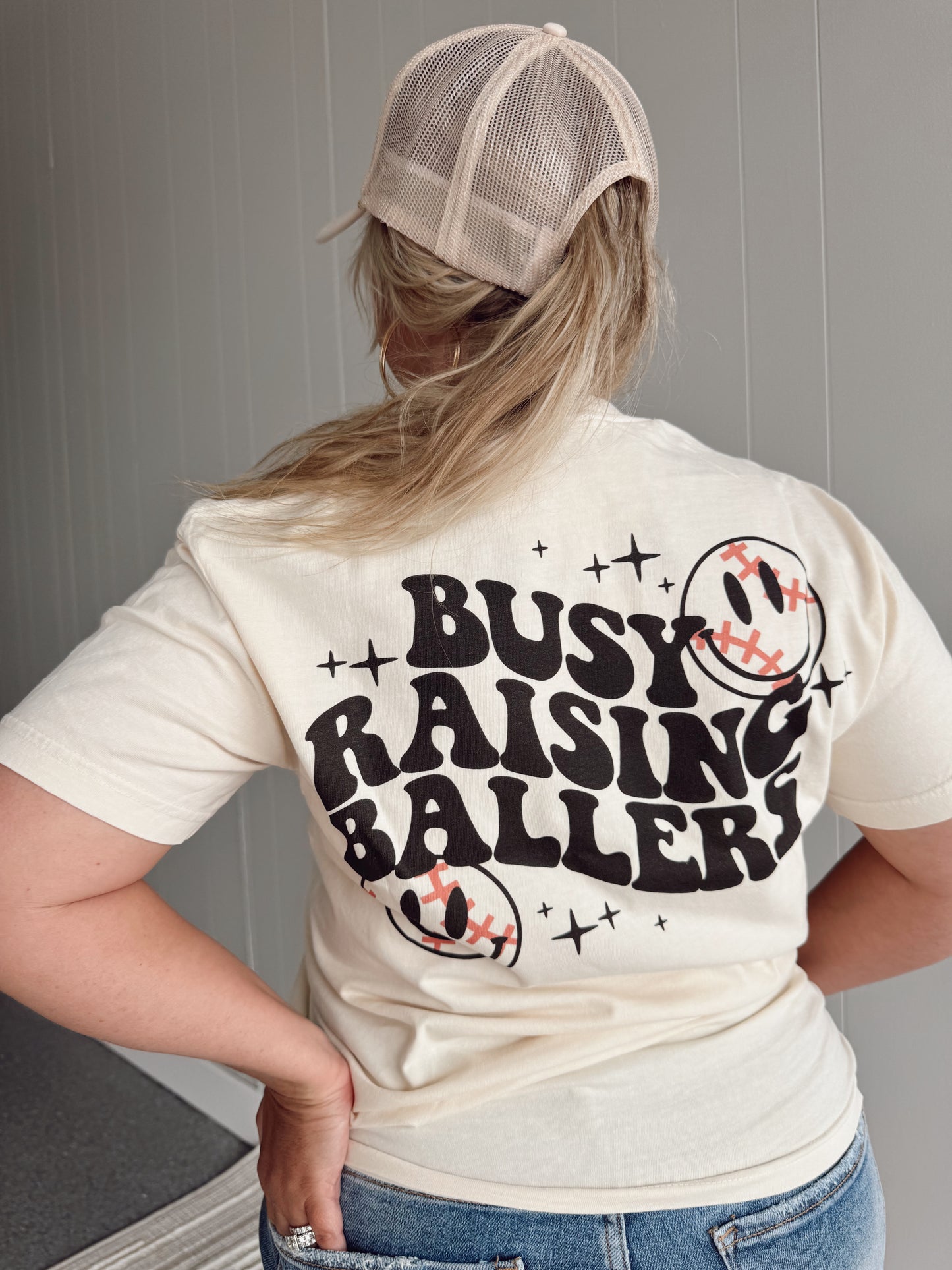 Busy Raising Ballers Tee