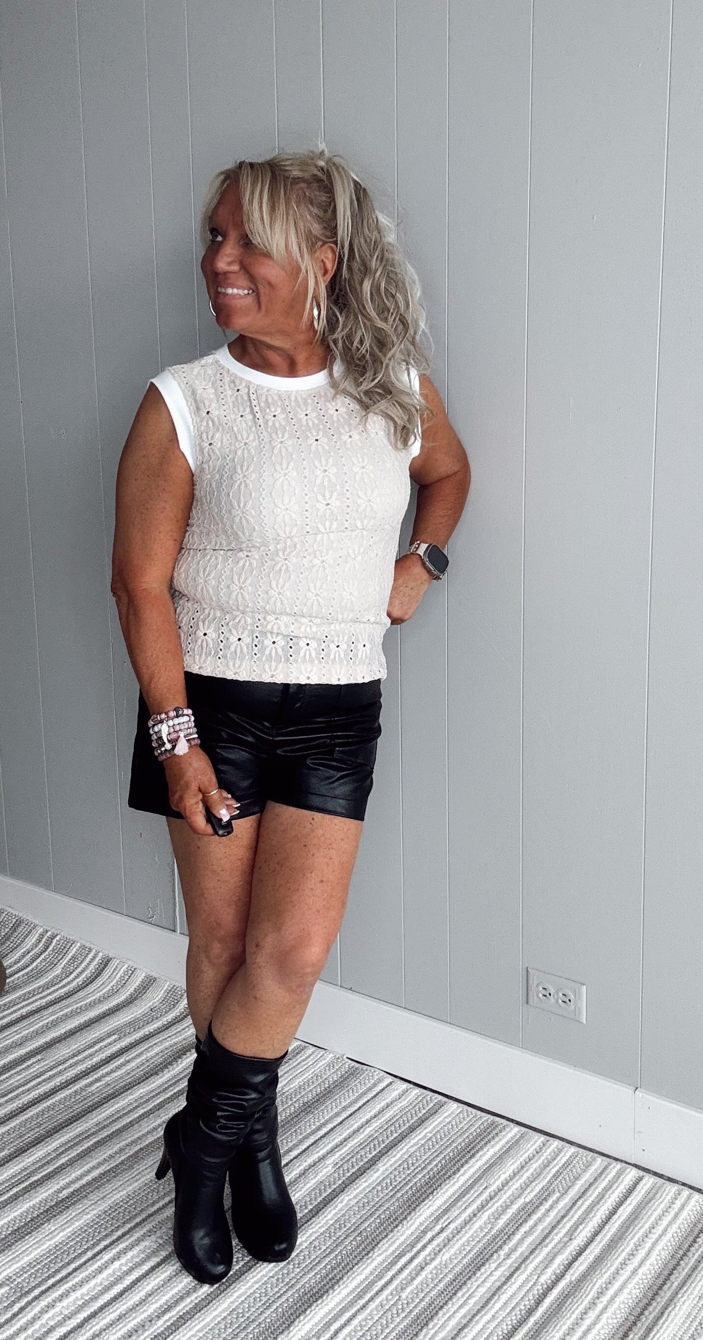 Delicate Detail Knit Tank