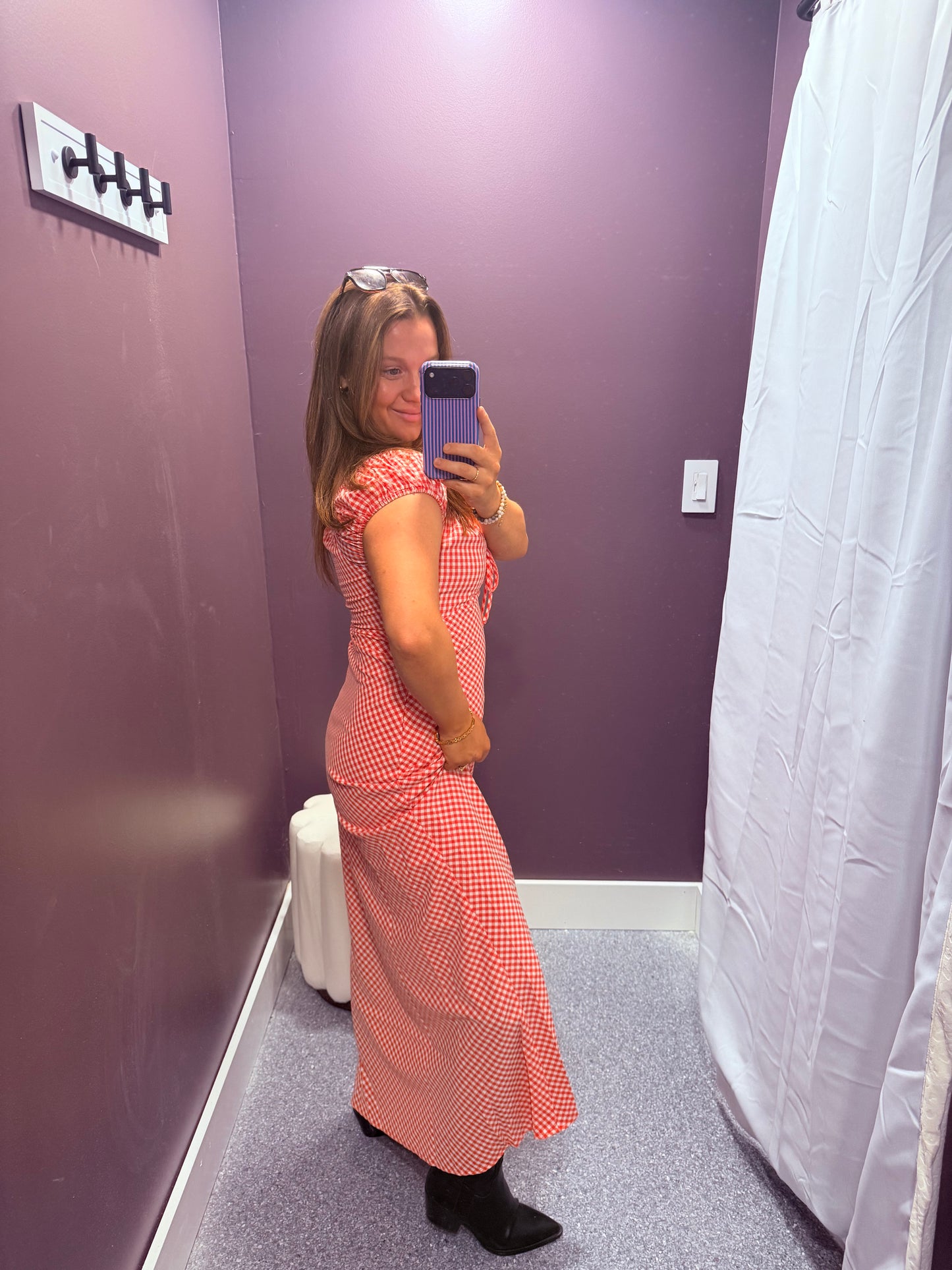 Cherry Picnic Maxi Dress
