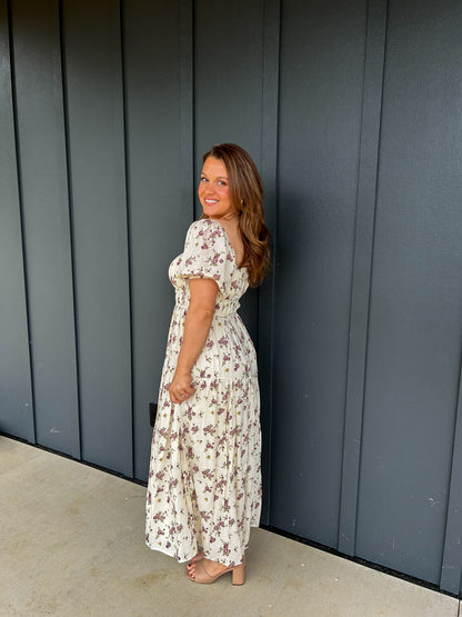 The Vintage Rose Midi Dress