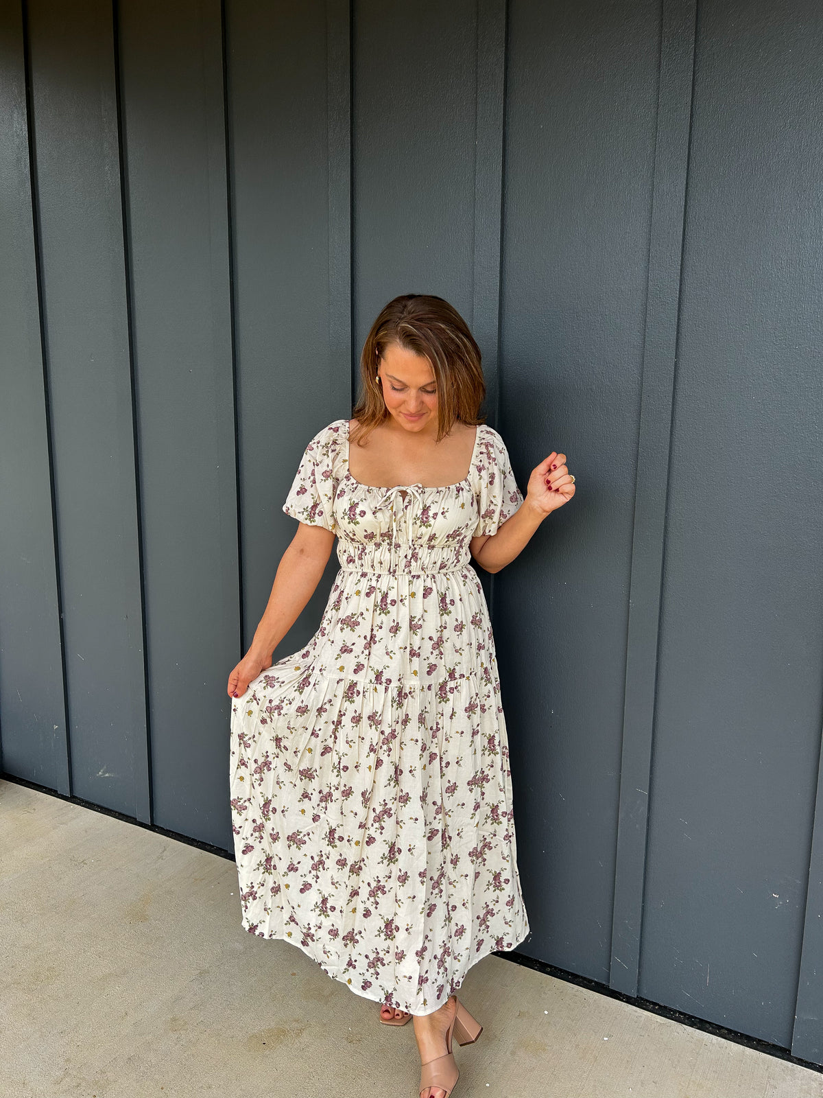 The Vintage Rose Midi Dress