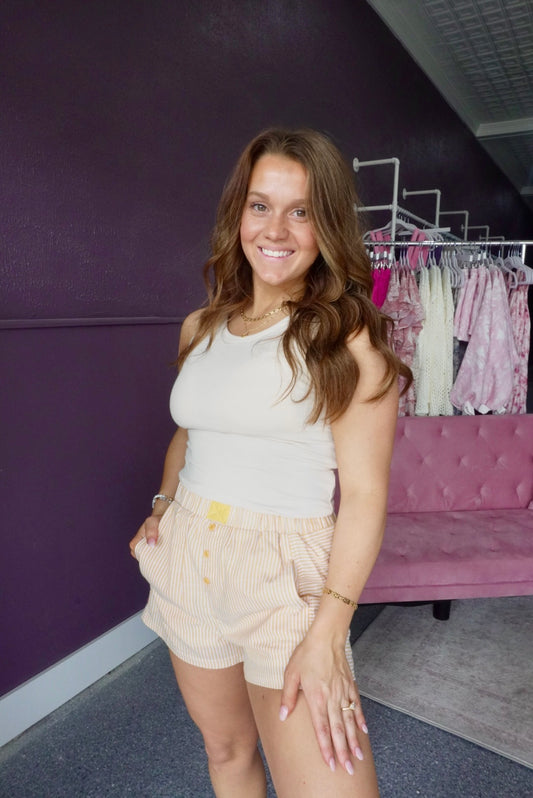 Built-In Beauty Ribbed Tank
