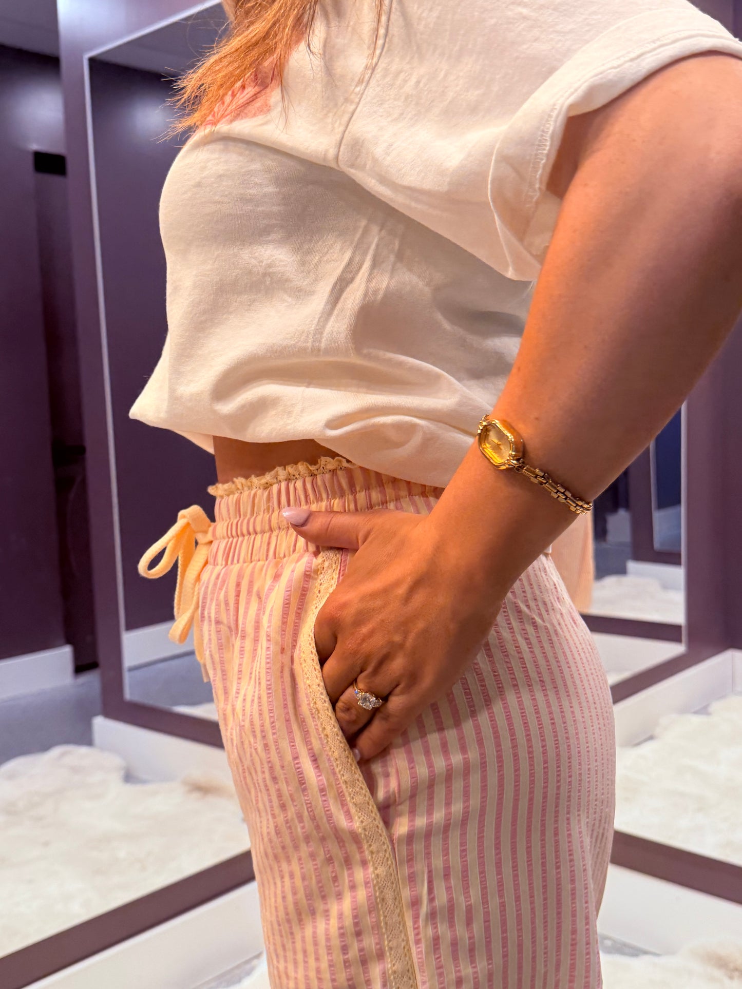 Pink Lemonade Striped Pants