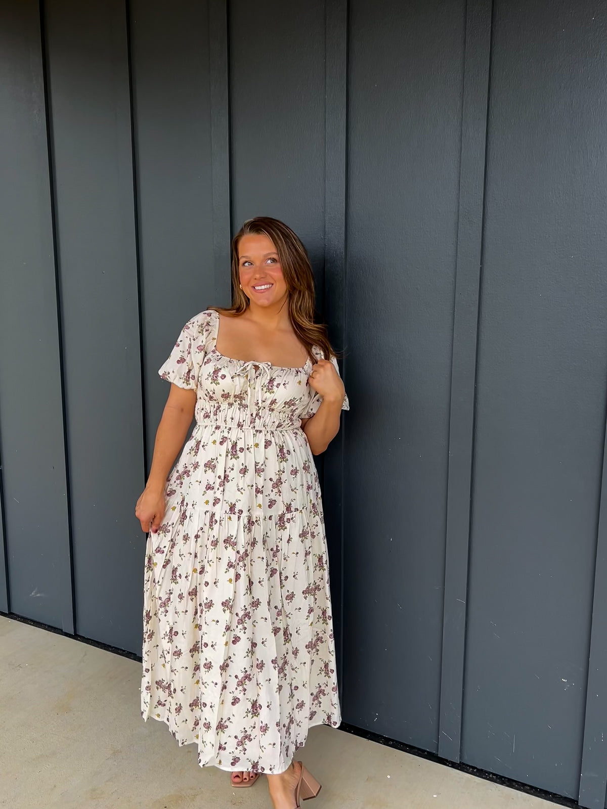 The Vintage Rose Midi Dress