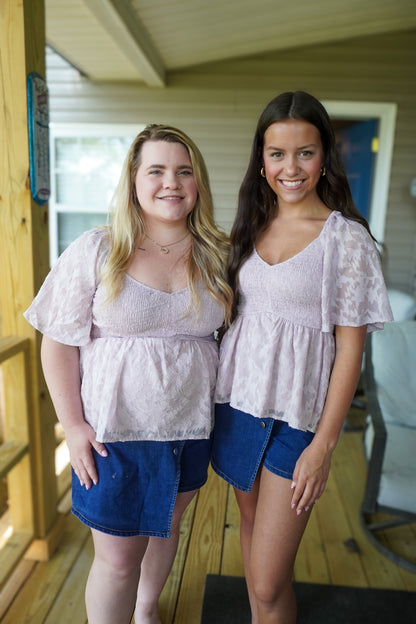 The Darling Denim Wrap Skort