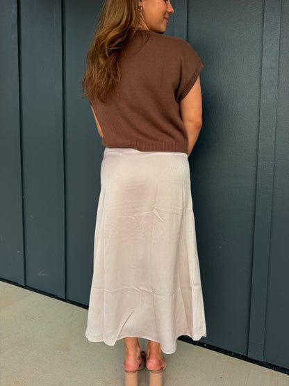 The Cable & Satin Twofer Set Dress