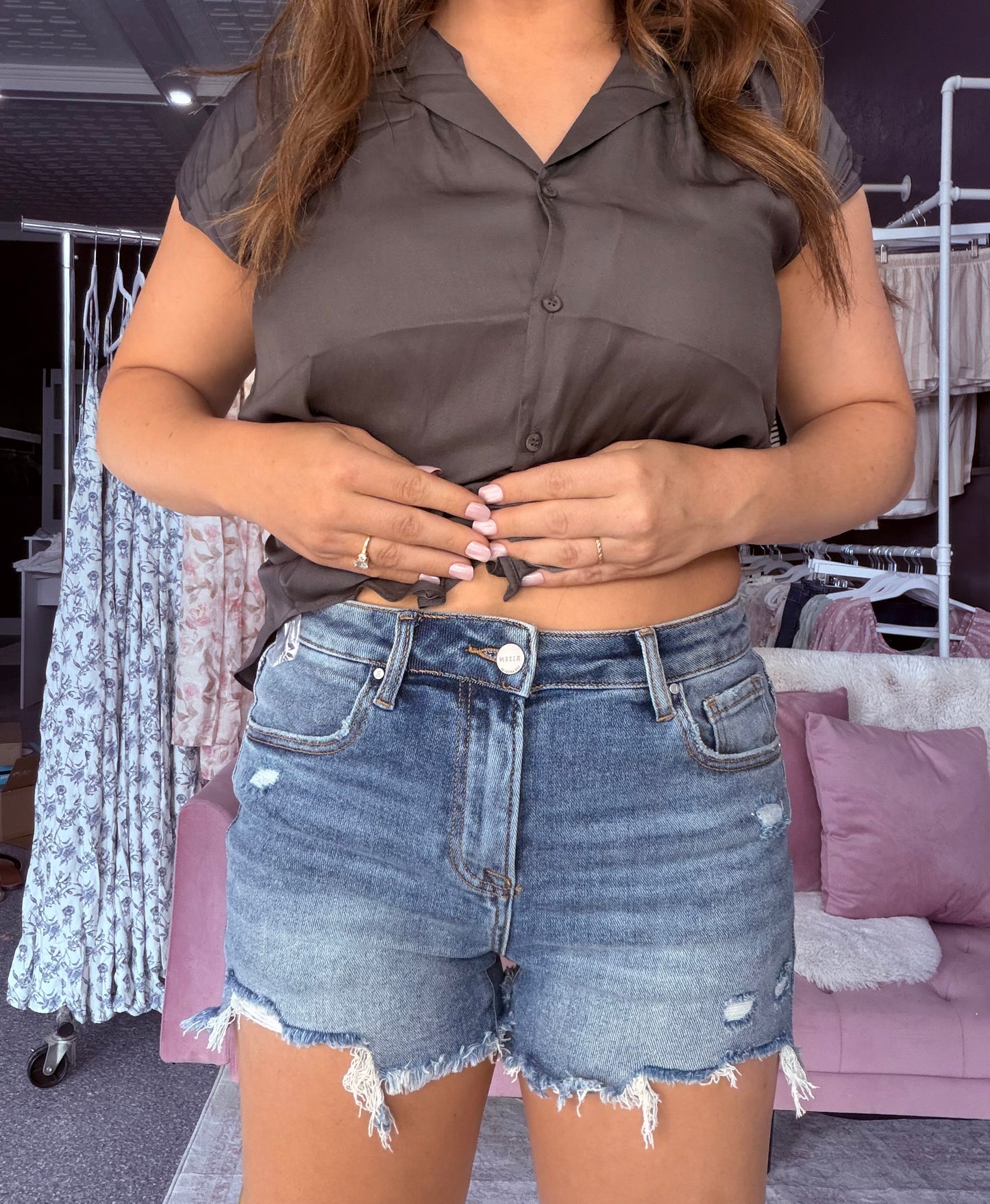 The All Day Denim Risen Shorts