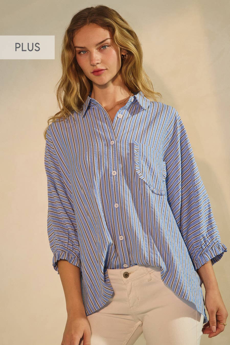 Coastal Classic Button Down | Curvy