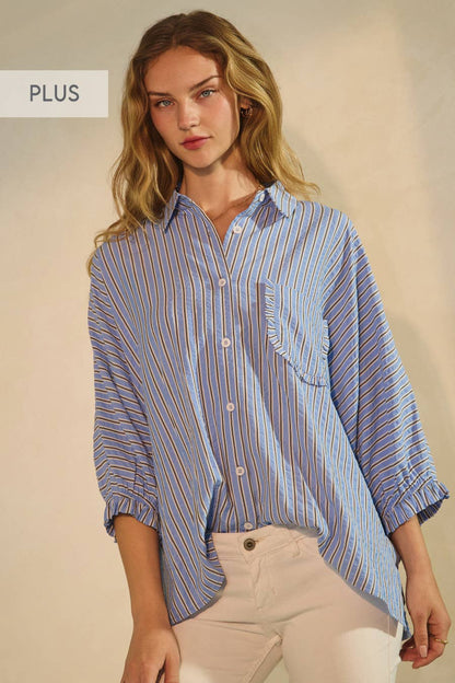 Coastal Classic Button Down | Curvy
