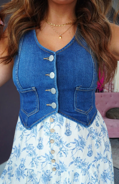 Denim Daydream Vest