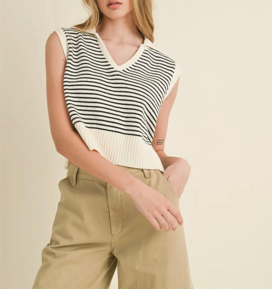 Hampton Stripe Sweater Vest