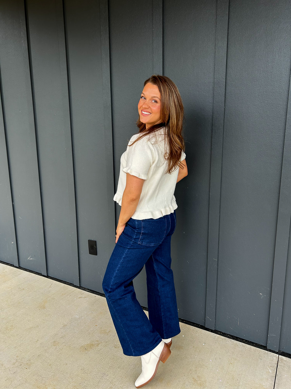 The Little Ruffle Sweater Tee