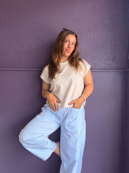 Bluebell Stripe Barrel Pants