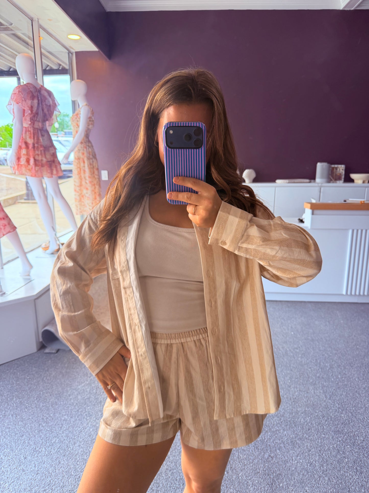 The Sandstone Ease Button-Up