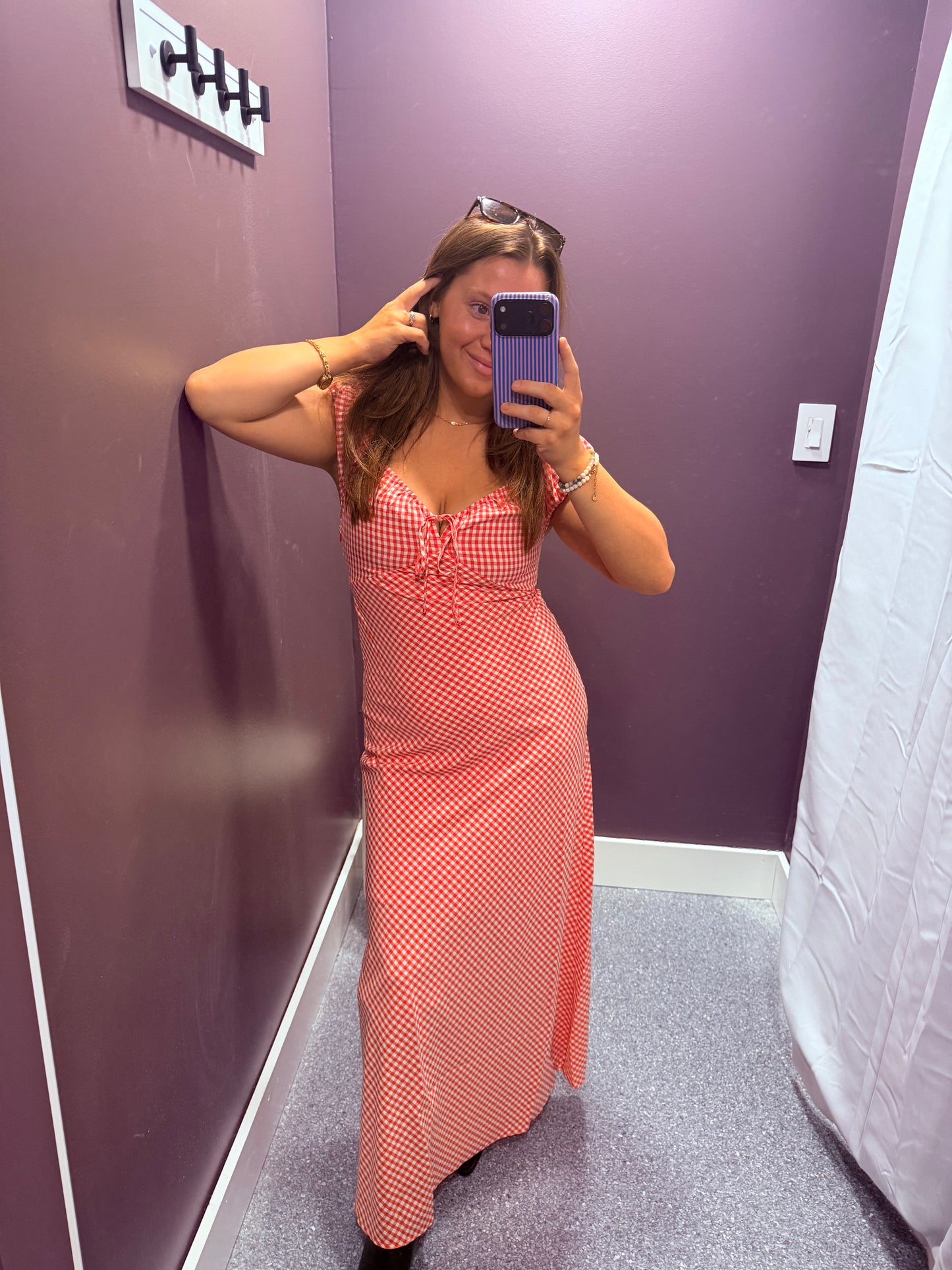 Cherry Picnic Maxi Dress