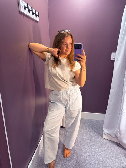 Bluebell Stripe Barrel Pants