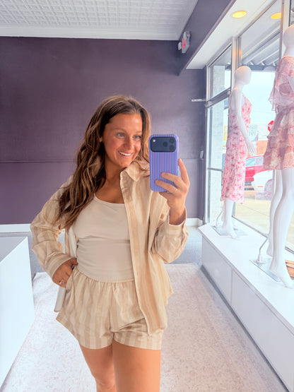 The Sandstone Ease Button-Up
