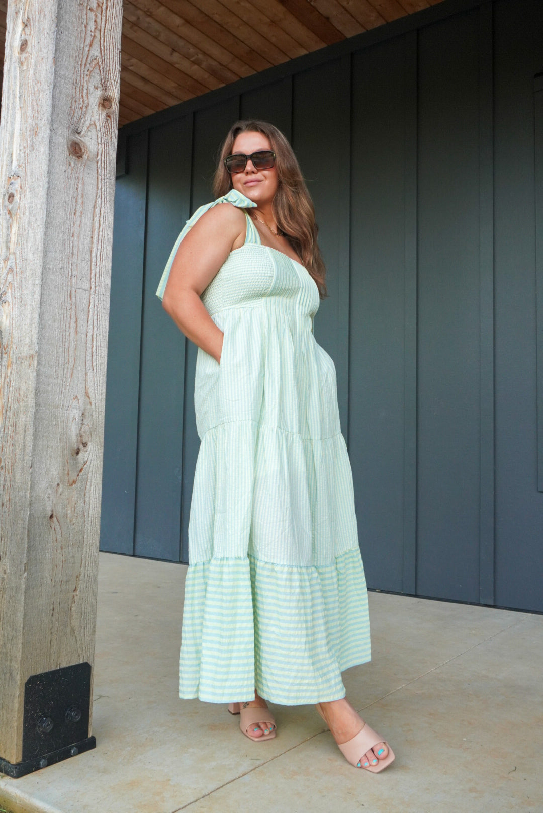Bluebell Bow Maxi Dress