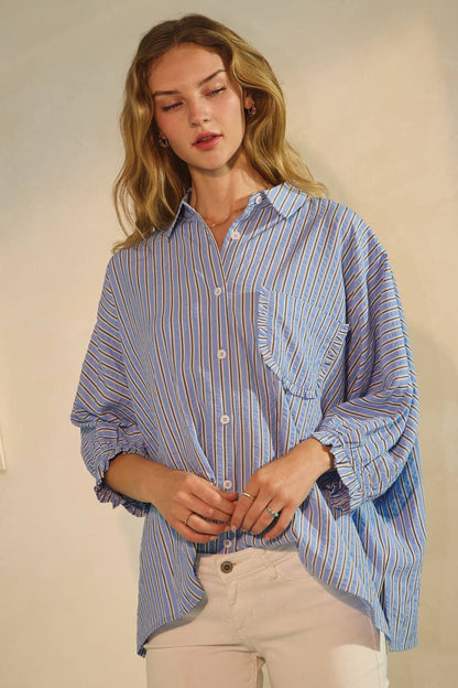 Coastal Classic Button Down | Curvy